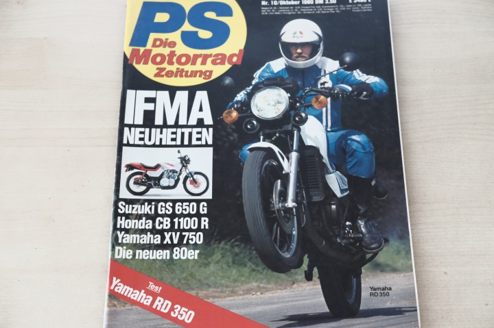 Deckblatt PS Sport Motorrad (10/1980)